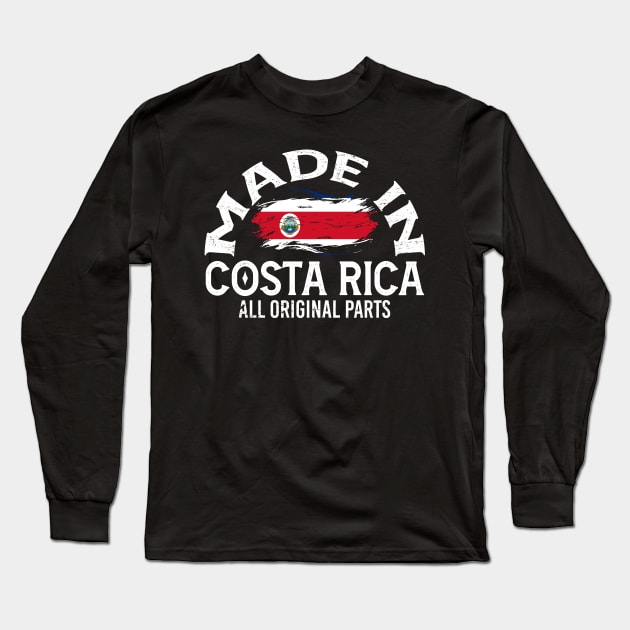 Born in Costa Rica Long Sleeve T-Shirt by JayD World